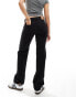 Weekday Arrow low waist regular fit straight leg jeans in tuned black