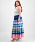 Trendy Plus Size Striped Tiered Maxi Skirt, Created for Macy's