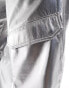 AFRM wynn co-ord wide leg cargo trousers in silver faux leather