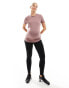 Nike One Training maternity t-shirt in mauve