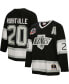 Men's Luc Robitaille Black Los Angeles Kings 1992 Blue Line Player Jersey