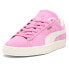 Puma Suede Neon Lace Up Womens Pink Sneakers Casual Shoes 39869401