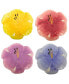 Hummingbirds Set of 4 3-D Floral Dessert Plates, 4 Asst