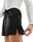 ASOS 4505 crinkle nylon training shorts in black