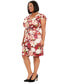 Plus Size Floral Cascade Sheath Dress