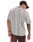 Cotton On relaxed shirt in retro gauze stripe