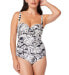 Rod Beattie 283976 Oasis Shirred Bandeau Mio One-Piece Swimsuit, Size 12