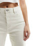 JJXX straight fit high waisted jeans in white