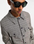 ASOS DESIGN smart co-ord trucker jacket in grey check