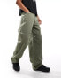 COLLUSION X015 baggy low rise jeans in washed khaki