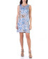 Women's Floral Sleeveless Mini Shift Dress