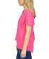 Women's Layered V-Neck Flutter-Sleeve Top