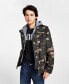 Men’s Sherpa Lined Two Pocket Hooded Trucker Jacket