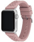 Ремешок COACH Pink Rubber Apple Watch Band 38/40/41mm