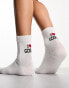 ASOS DESIGN socks with I love gossip in off white - WHITE