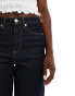 Vero Moda Tessa high waisted wide leg jeans in dark blue denim