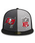 Men's Gray, Black Tampa Bay Buccaneers 2023 Sideline 59FIFTY Fitted Hat