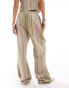 Reclaimed Vintage pull on trouser in vintage stripe