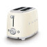 SMEG toaster TSF01CREU (Cream) - 2 slice(s) - Cream - Steel - Buttons - Level - Rotary - China - 950 W