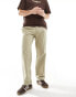 Jack & Jones loose fit elasticated waist chino in beige