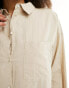 JJXX linen blend long sleeve shirt in beige