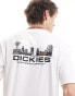 Dickies bridger town back print t-shirt in white