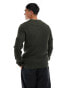 Jack & Jones Essentials ribbed jumper in green