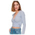 ONLY Emma Tie Wrap Long Sleeve V Neck T-Shirt