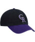 Men's Black Colorado Rockies Alternate Clean Up Adjustable Hat