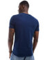 ASOS DESIGN 2 pack muscle fit t-shirts in white and navy