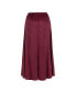 Women's Elastic Waisted Midi Skirt