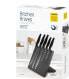 Platinet PLATINET 5 BLACK KNIVES SET WITH BLACK MAGNETIC BOARD