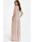 Women's Embellished Sequin Evening Dress