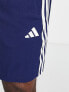 adidas Training Train Essentials 3 stripe shorts in navy