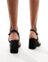 New Look block heeled sandal in black