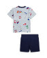 Baby Boys Flag Print Jersey Tee and Fleece Short Set