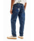 Men's Patchwork carrot jeans