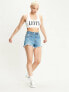 Levi's 501® original mid short raw hem in mid wash