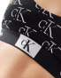 Calvin Klein CK 96 cotton unlined bralette in black logo print