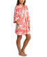 Women's Printed 3/4-Sleeve Robe