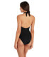 SEA LEVEL SWIM 293060 Dark Romance Plunge One-Piece w/Bonded Belt Size 8