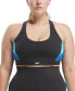 Plus Size Lux Colorblocked Racerback Sports Bra