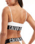 Calvin Klein intense power micro unlined crop bralette in white