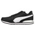 Puma St Runner V3 Leather Lace Up Youth Mens Black Sneakers Casual Shoes 384904