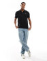 HUGO RED Donos polo shirt in black