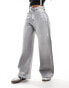 Cotton On super baggy jeans in ash grey metallic denim