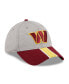 Men's Heather Gray, Burgundy Washington Commanders Striped 39THIRTY Flex Hat