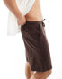 Jack & Jones loose fit linen short in brown