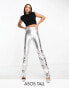 ASOS DESIGN Tall 90's straight jean in silver