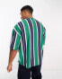 Футболка ASOS Striped Oversize Green Marine